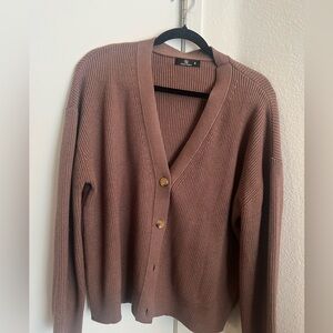 Brown Cardigan, Size M